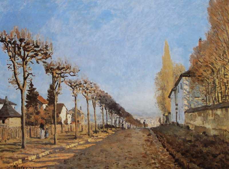 Alfred Sisley The lane of the Machine by Alfred Sisley in 1873